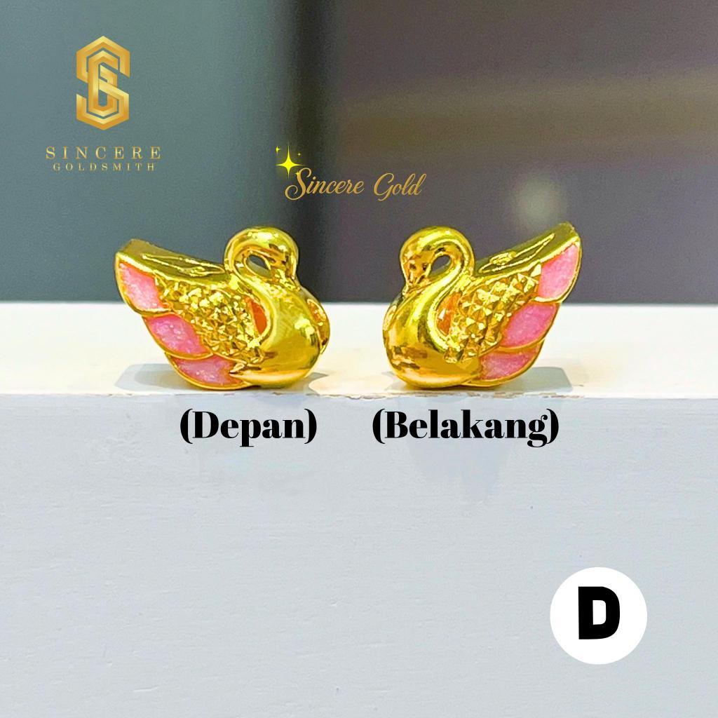 Sincere Store 3L Emas 916 Bead Swan 2C | 916 Gold Bead | Original Emas 916