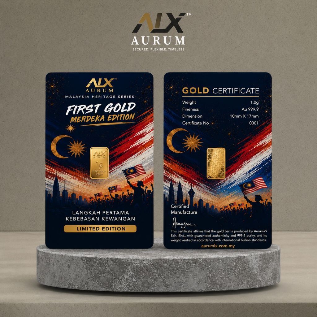 ALX 999.9 Goldbar Wafer 1 g Merdeka | Emas Tulen 24K |&hellip;