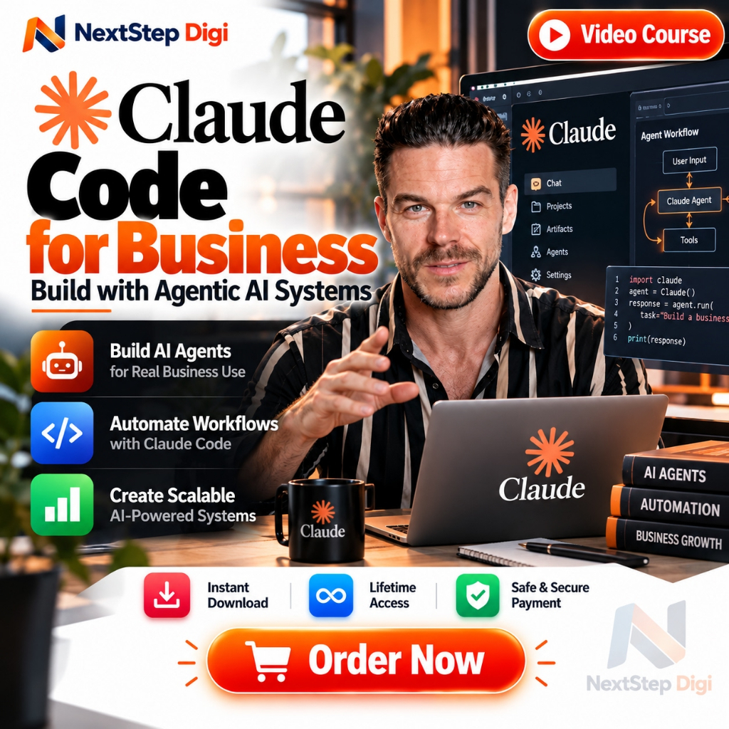 (Course) Claude Code for Business – Build with Agentic AI Systems | AI Automation & Business Video Course