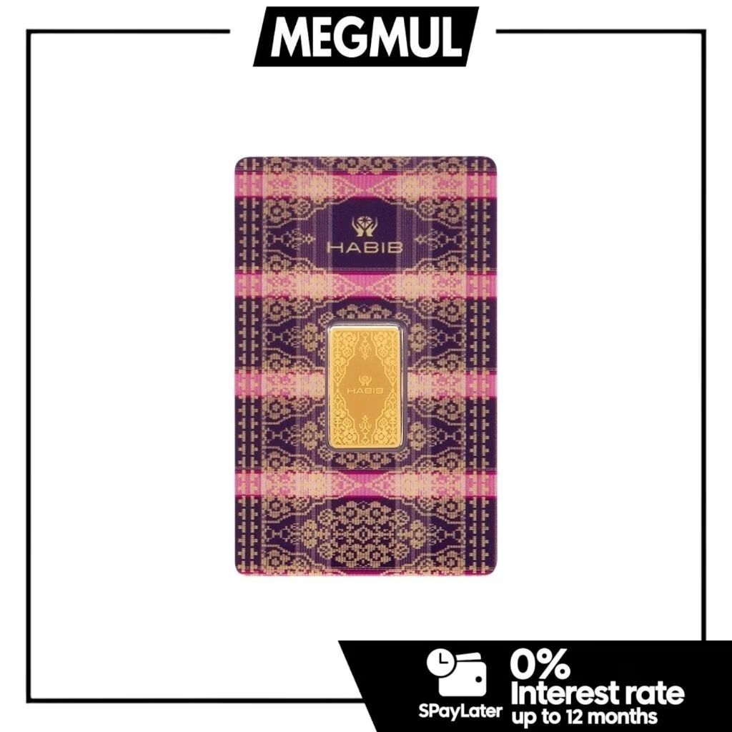 HABIB 5g 999.9 Gold Bar (Songket Purple) Habib Gold Bar - Limited&hellip;