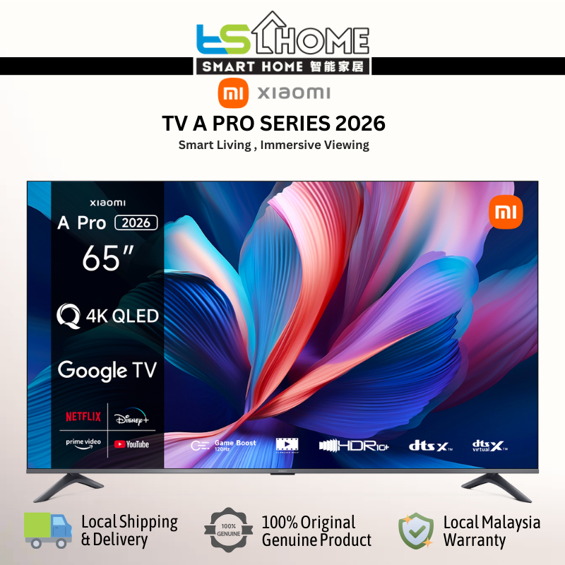 Xiaomi TV A Pro 65 2026 - 4K QLED Quantum Display | High Refresh rate
