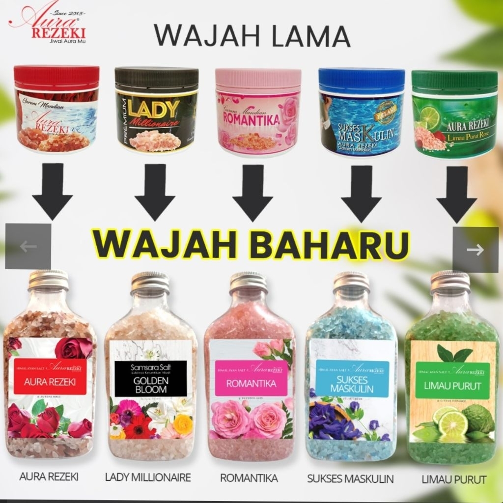 Mandian Garam Bukit Himalaya Salt Ruqyah Rendam Kaki Terapi 7 Seri Aura Rezeki Original Rawat Jiwa