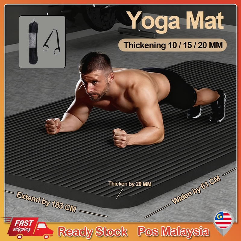 Yoga Mat 10/15/20MM Soft High Density Ultra Thick Yoga Mat Anti slip Exercise Mat Fitness Mat Yoga Mat
