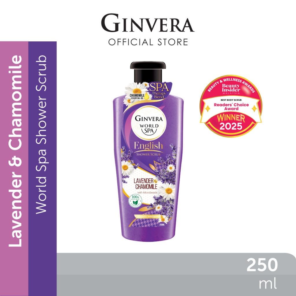 Ginvera World Spa Japan Shower Scrub Lavender & Chamomile (250ml)