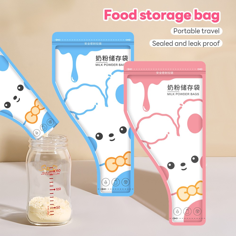 BN 30pcs Disposable Milk Powder Storage Bag Baby Milk Powder Container Formula Plastik Leakproof BPA Free