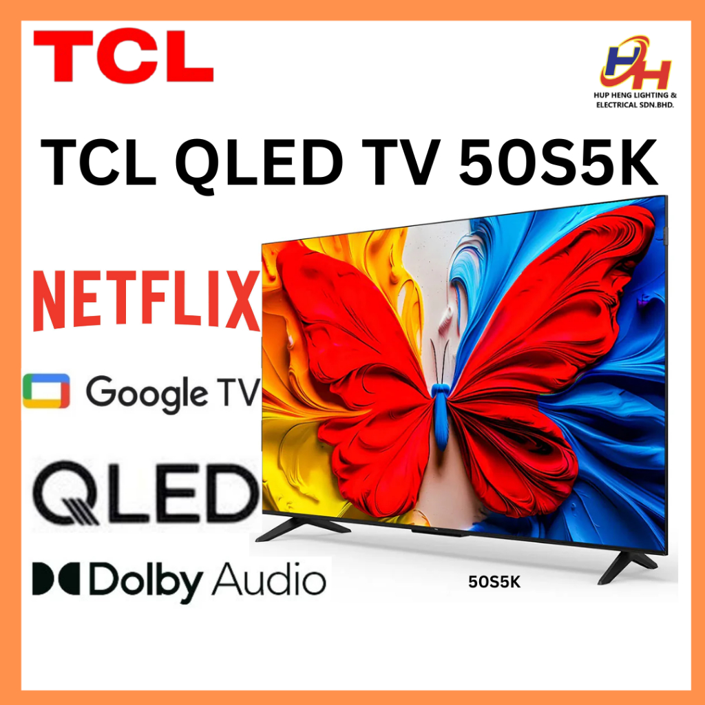 TCL 50"  FHD HDR10 Google QLED TV 50S5K