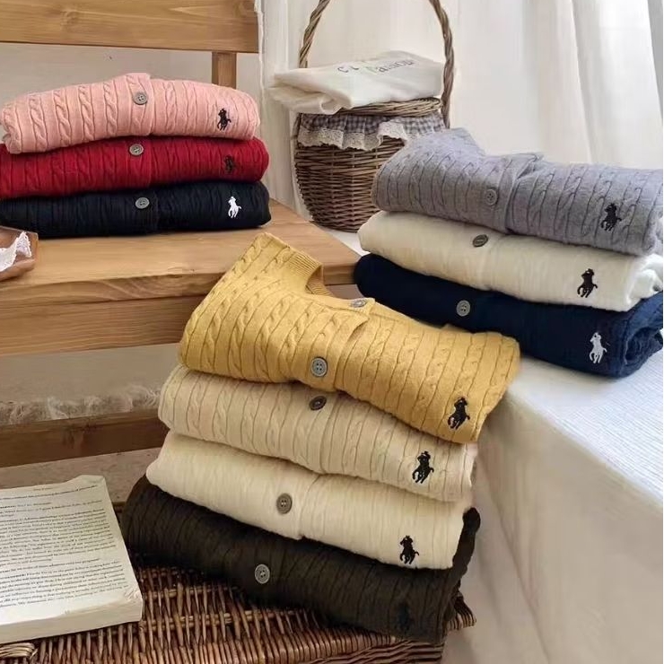 (Stock Sedia) Casual Plain Colour Soft Knit Cardigan柔软纯色针织开衫外套