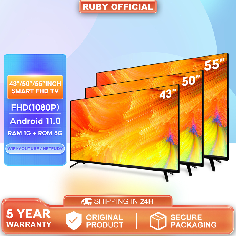 Smart TV 32 Inch 4K UHD Android TV 43 Inch Television 50 Inch Android 12.0 Led Backlight TV Murah