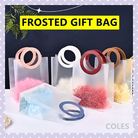 Frosted Gift Bag Plastic Beg Doorgift Kahwin Wedding Beg Goodies CNY Raya Gift Bag Ramadan Hadiah Hari Guru