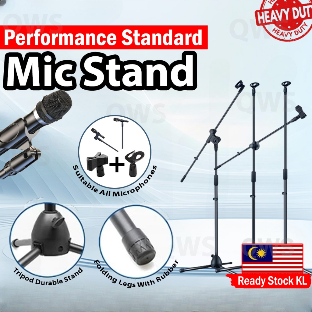 Adjustable Mic Stand Microphone Stand Microphone Holder Stage Microphone Stand Tripod Stand Mic Holder Floor Microphone