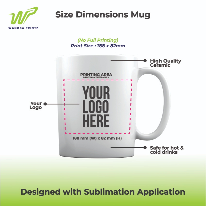 Custom Mug Print, Colour Mug, Photo Logo Printing, Gift Mug, Corporate Mug, Personalized Mug