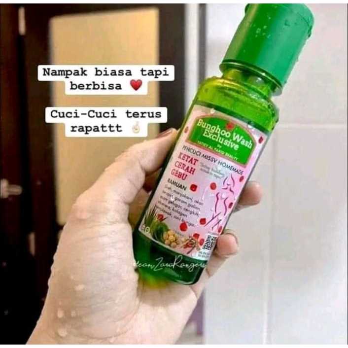 BUNGHOO WASH EXCLUSIVE - Pembersih Wanita untuk Keselesaan & Kesegaran Berpanjangan - Menghalang Kulat & Menghilangkan B