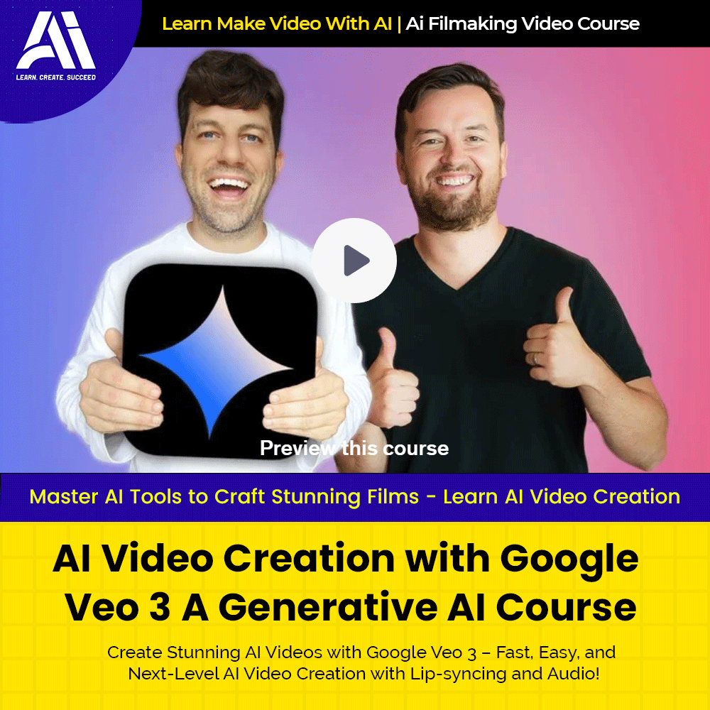 Video Course - AI Video Creation with Google Veo 3 A Generative AI Course |  Ai Make Video | Make Video With AI