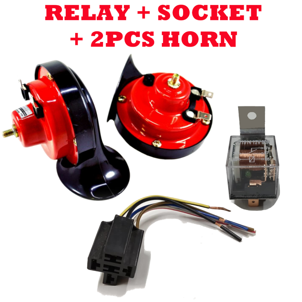 2pcs 12V 120DB Car Horn Relay Hon BM Honk Bunyi Kuat Hon Kereta Type R Accessories
