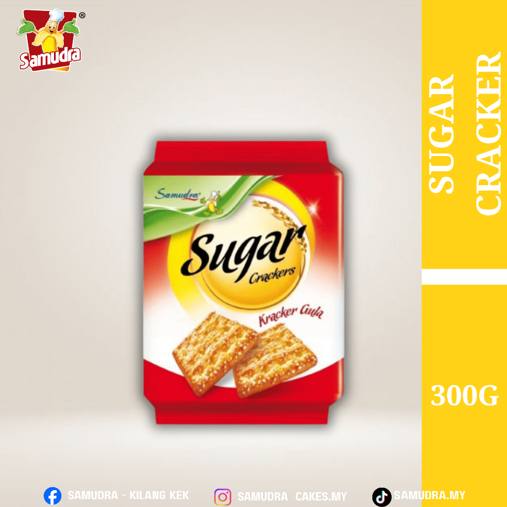 Samudra Kracker Gula 300g/Samudra Sugar Cracker 300g [Halal & Stok Tersedia