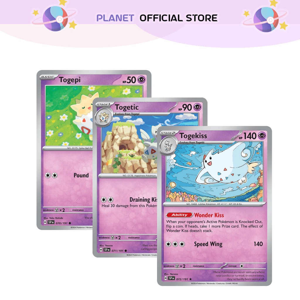 Togepi Togetic Togekiss [Surging Sparks]