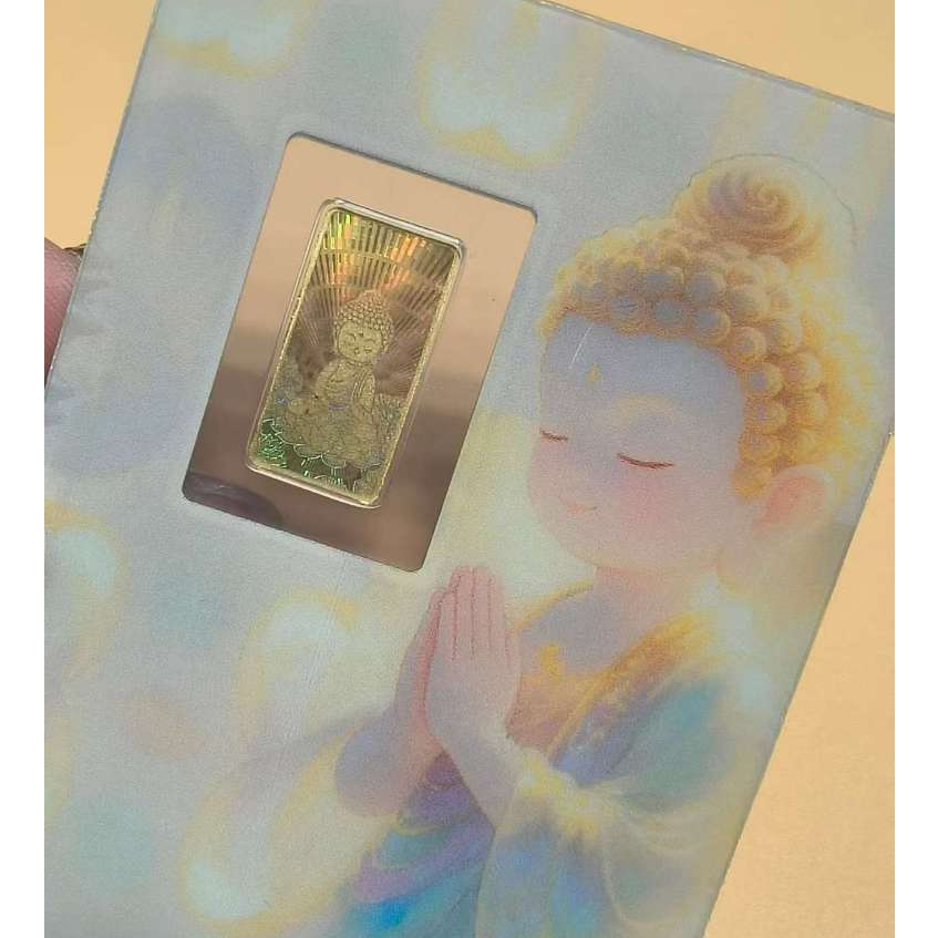 Tyrell 999 Mini Gold Bar ''Buddha'' (0.20gm) | 999 足金迷你金片‘’佛祖‘’ (0.20克)