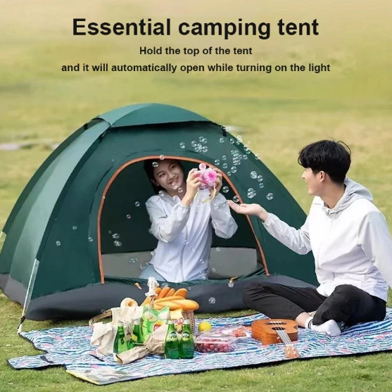 Camping Tent Automatic Pop Up Tent Outdoor Tent Pop Up 1-4 persons Tent Waterproof UV Sleeping Tents Khemah Askar Campak