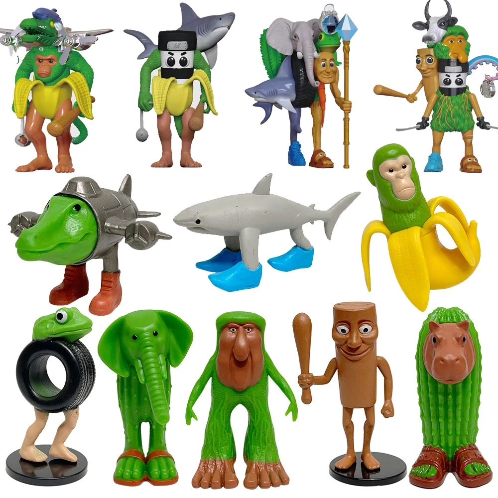 100% 3D Printing Toys Tung Tung Tung Sahur Action Figure Tralalero Tralala Movable Joints Model Game Collectibles Toys