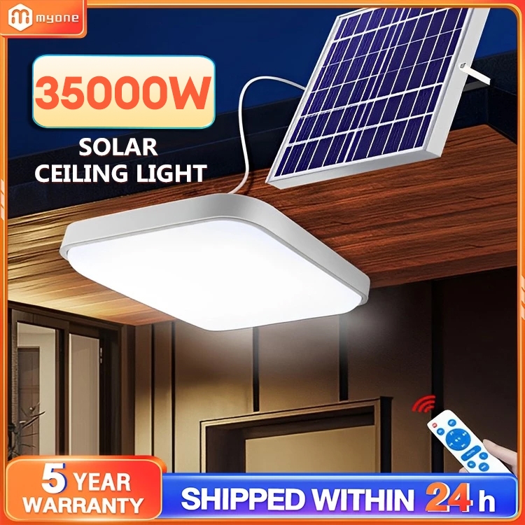 Solar Light Indoor 35000W LED Solar Light Ceiling Bedroom Lamp lampu solar lampu dalaman solar Lampu Bilik Tidur LED