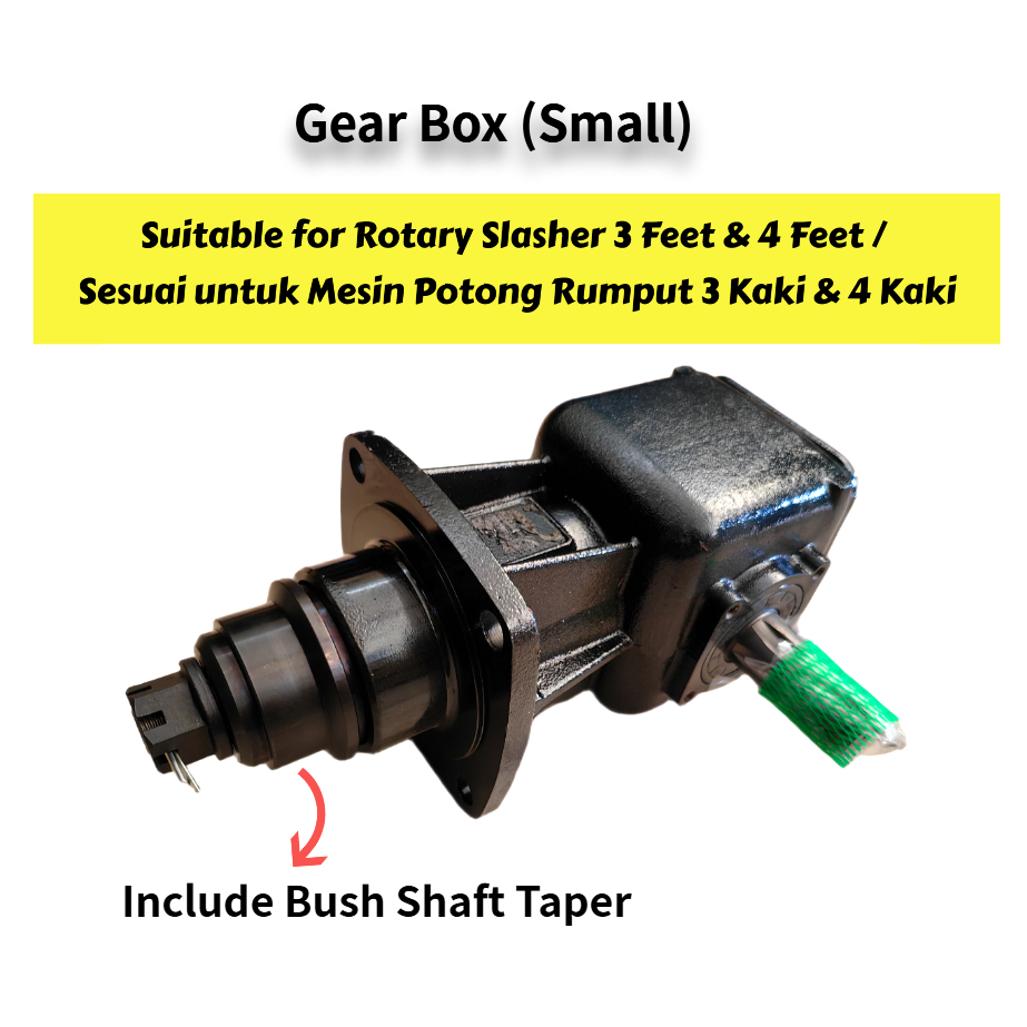 Gear Box (Small) Rotary Slasher 3 feet & 4 feet /Mesin Potong Rumput 3 Kaki & 4 Kaki use for Mini Tractor Kubota / Iseki