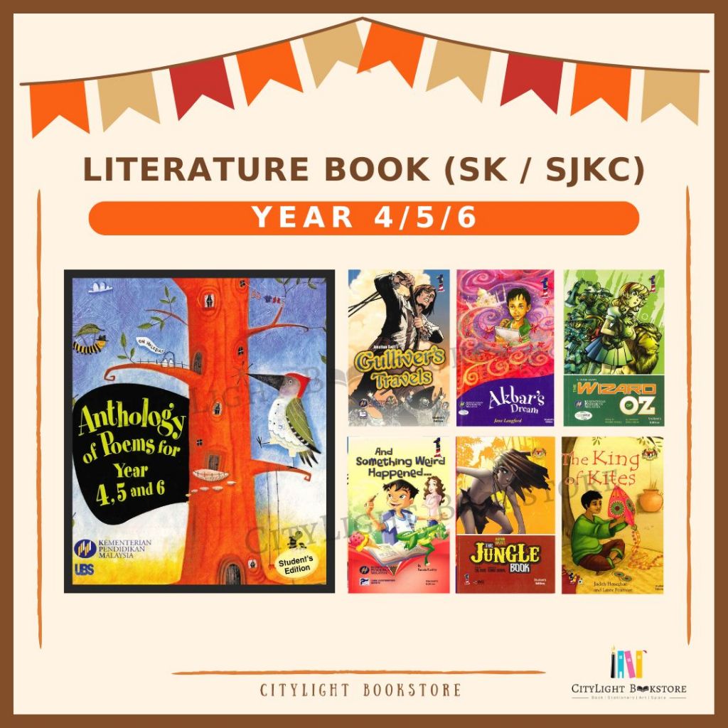 [CITYLIGHT] Buku Teks Komsas / Textbook Literature : Anthology of Poems and more Year 4 / 5 / 6