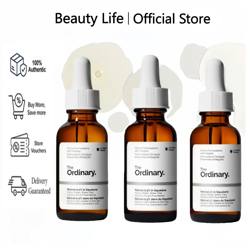 The Ordinaгy Retinol 0.2% - 0.5% - 1% In Squalane - 30ml