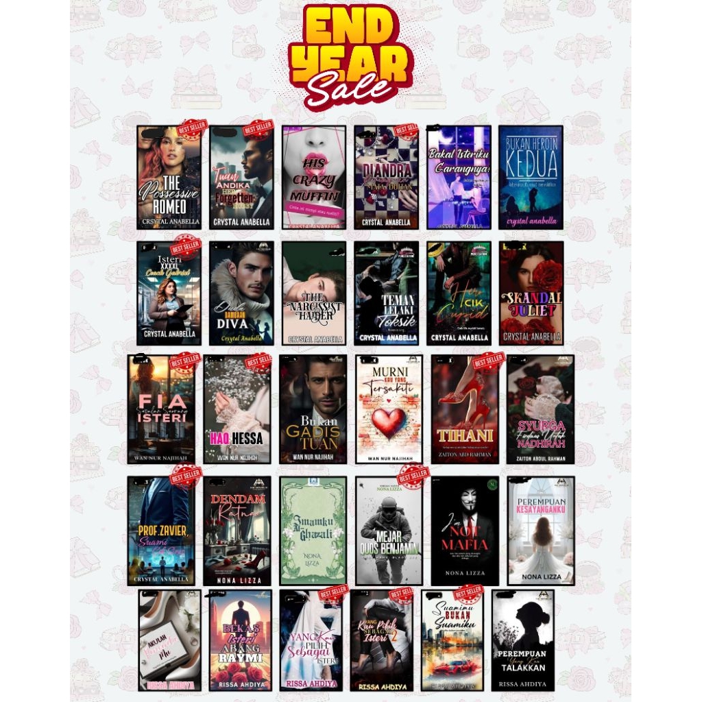 PENULIS LUAR UNDER HASH AULIA | AUNIE AYUNIE | CRYSTAL ANABELLA | ATHENA ROSE | RISSA AHDIYA