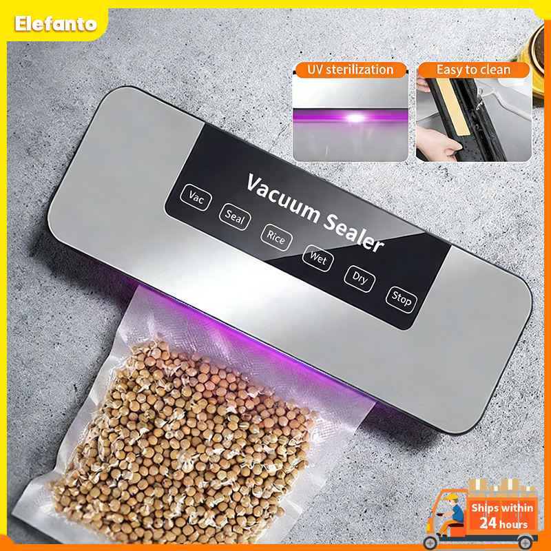 Vacuum sealing machine mesin pembungkusan pengekalan kesegaran makanan automatik penuh, skrin paparan pintar, palam stan