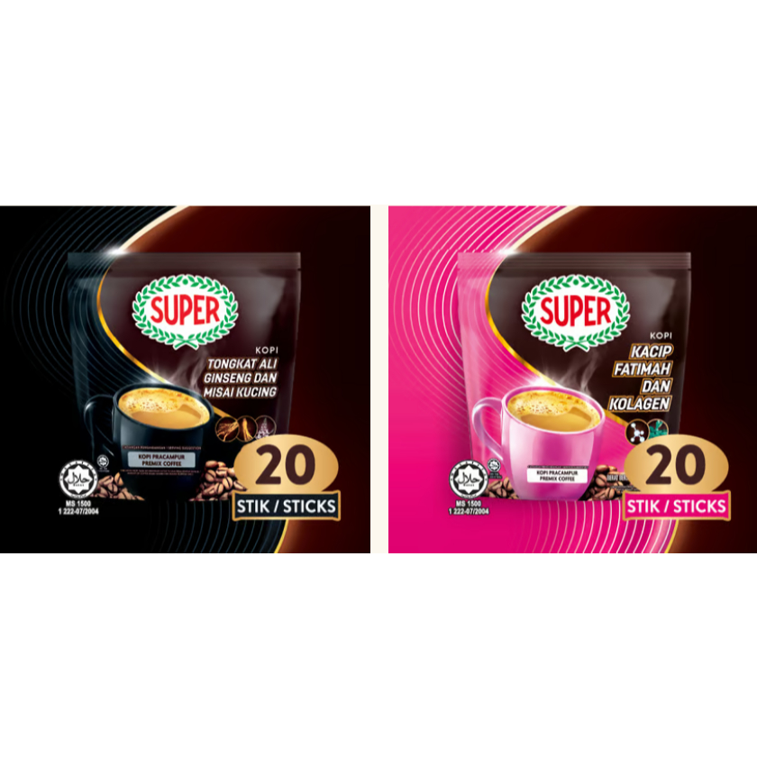 SUPER POWER KOPI TONGKAT ALI GINSENG DAN MISAI KUCING COFFEE & AYU KACIP FATIMAH DAN KOLAGEN