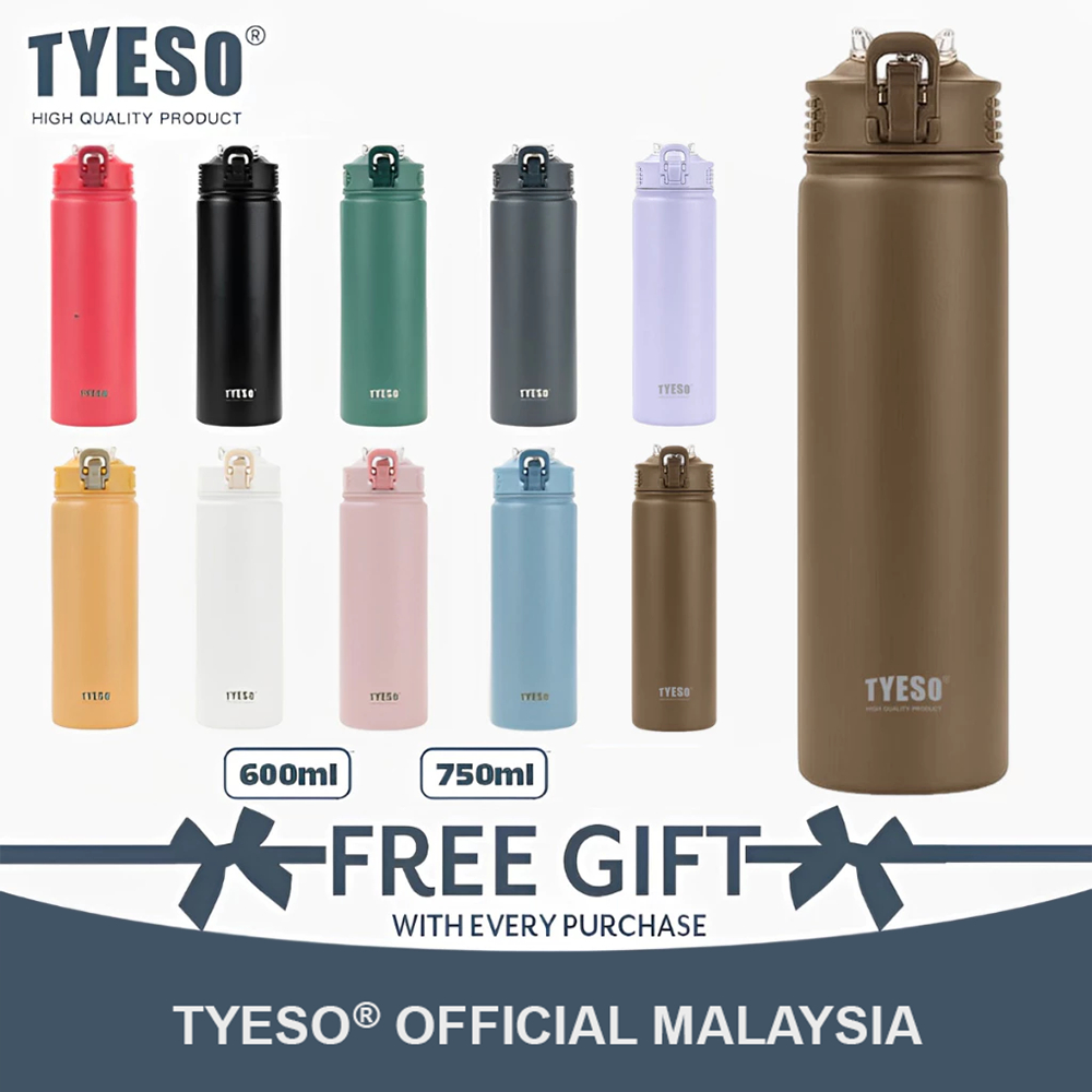 TYESO WANDER Vacuum Insulated Tumbler Leak-proof Temperature Retention (600ml/750ml) TS-8770C/8771C