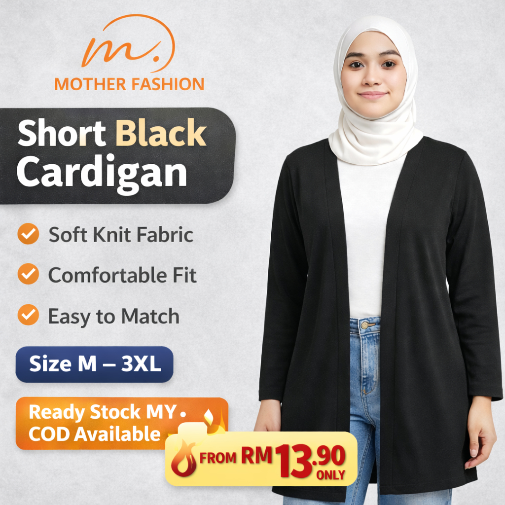 WHOLESALE 23 Open Front Long Sleeve Cardigan / Kardigan Rajut Depan Terbuka RED / 长袖开衫 [100% Cotton, Soft and E