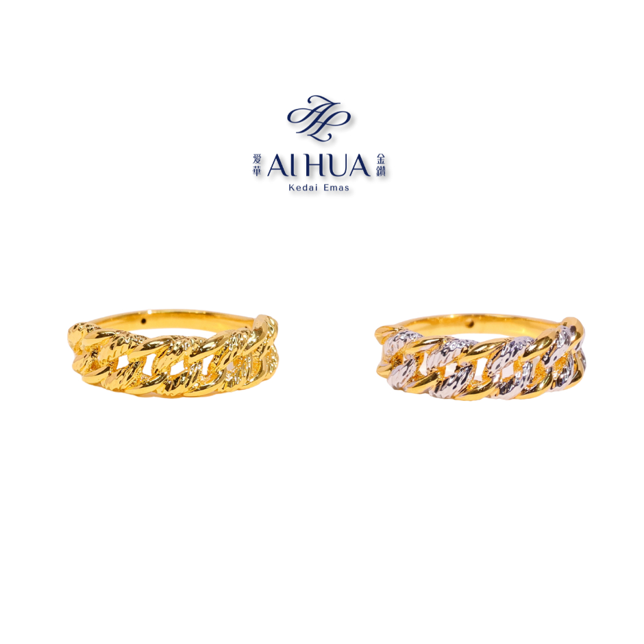 AIHUA Cincin Adira (5G) Cincin Emas 916 Ori