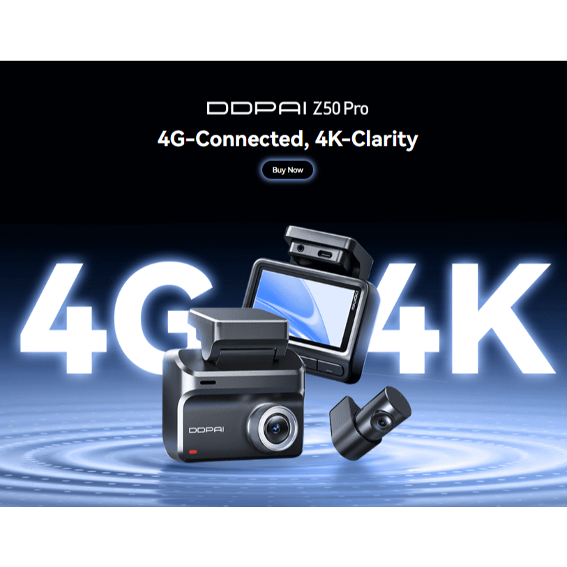 [New Arrival+Ready Stock] DDPAI Z50 PRO Dual GPS Dash Cam | 4K UHD 2160P | Front&Rear Camera