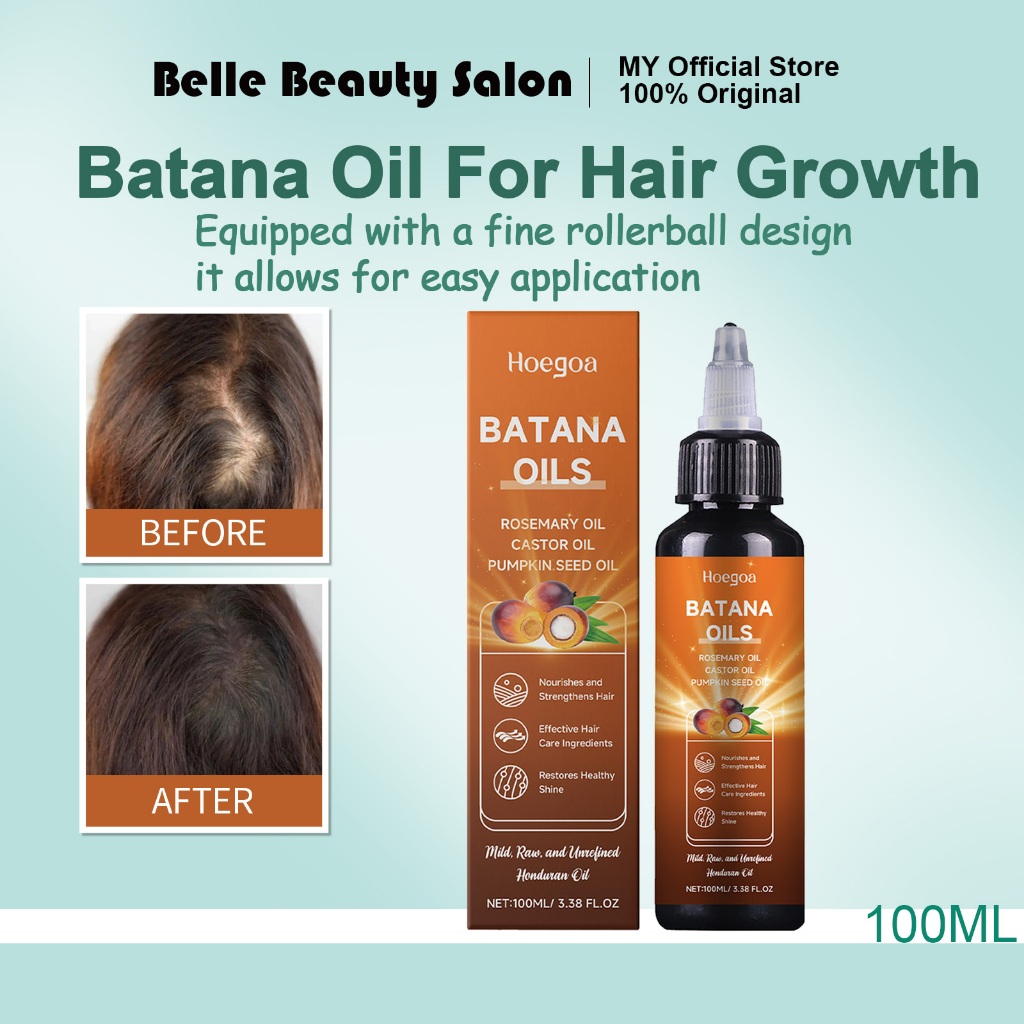 Hoegoa Batana Hair Oil For Hair Growth Care With Rosemary oil Minyak Batana Natural Thick Hair Oil