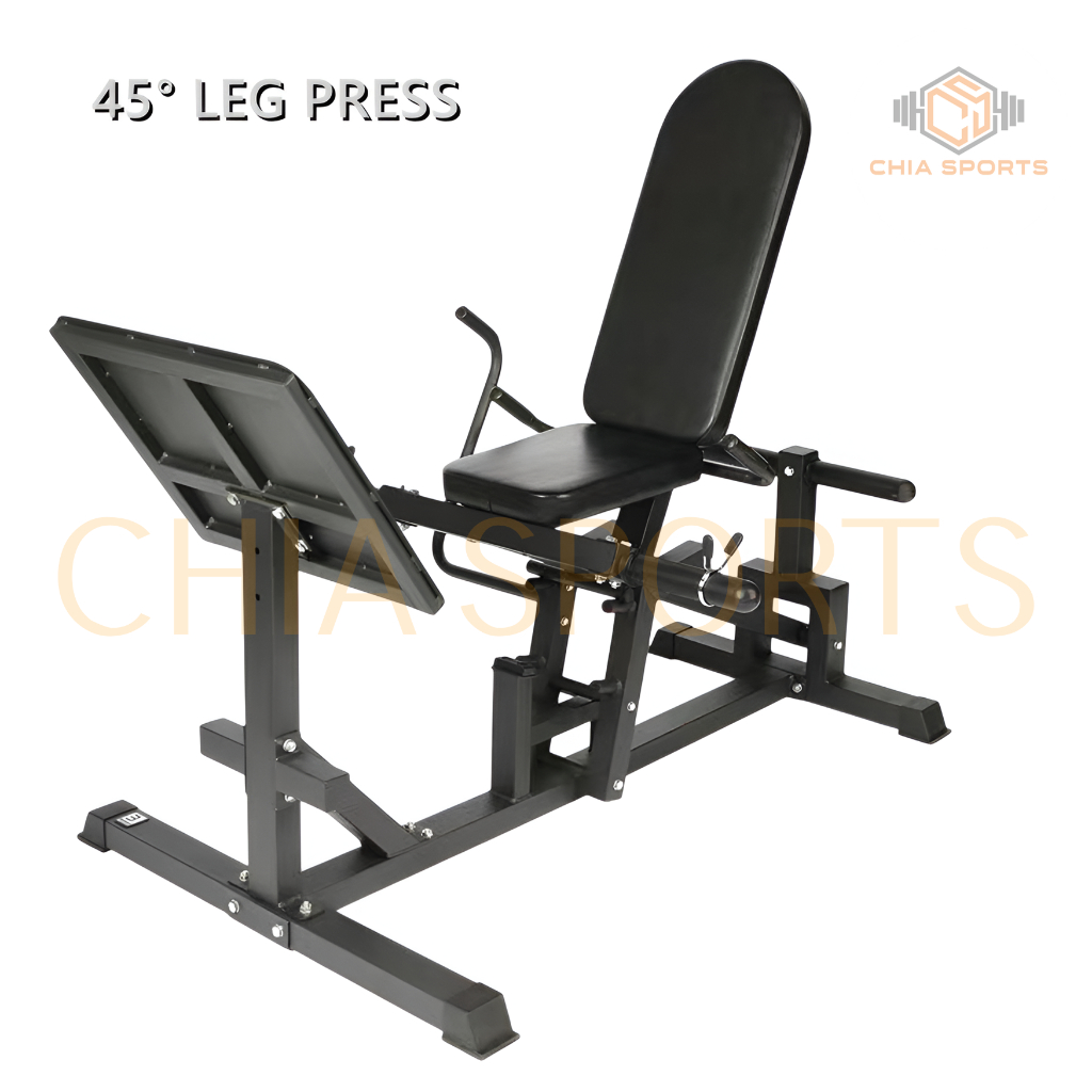 HOME USE 45° SEATED LEG PRESS MACHINE LOWER BACK SUPPORT LEG THIGH CALF RAISE HIP KNEE GLUTE HAMSTRING QUADRICEPS WEIGHT