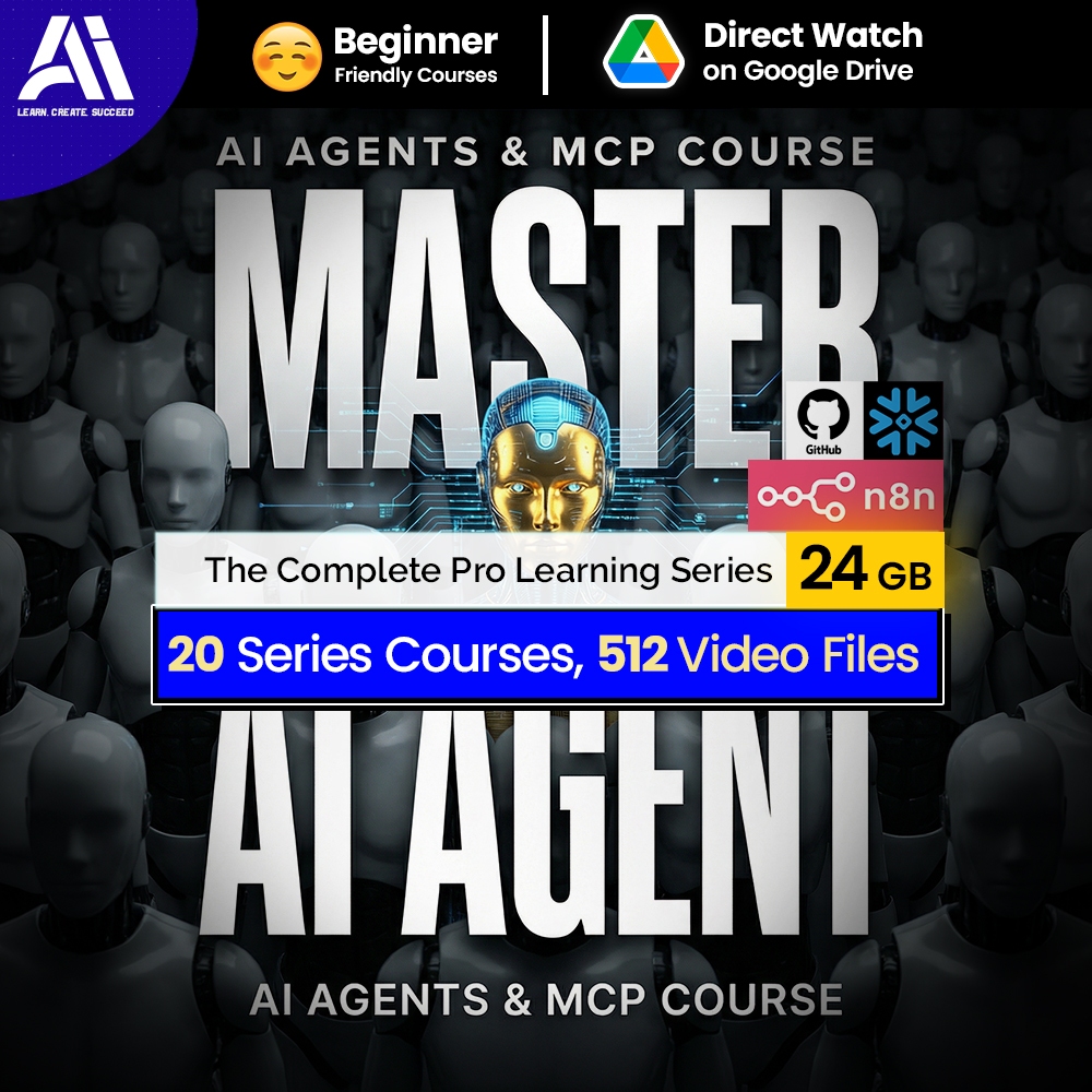 512 Video Course Bundle - 20 Series Ai Agent Video Courses | Ai Agent | Ai Automation | n8n Agents | Smart Ai