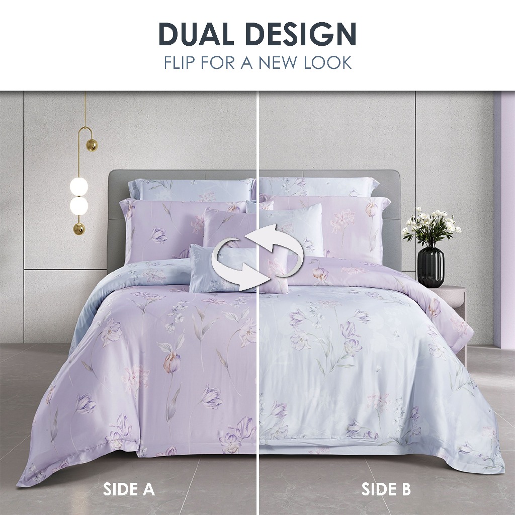 AKEMI TENCEL™ Lyocell Virtuous Quilt Cover Set | 1300TC (Super Single/Queen/King/Super King)