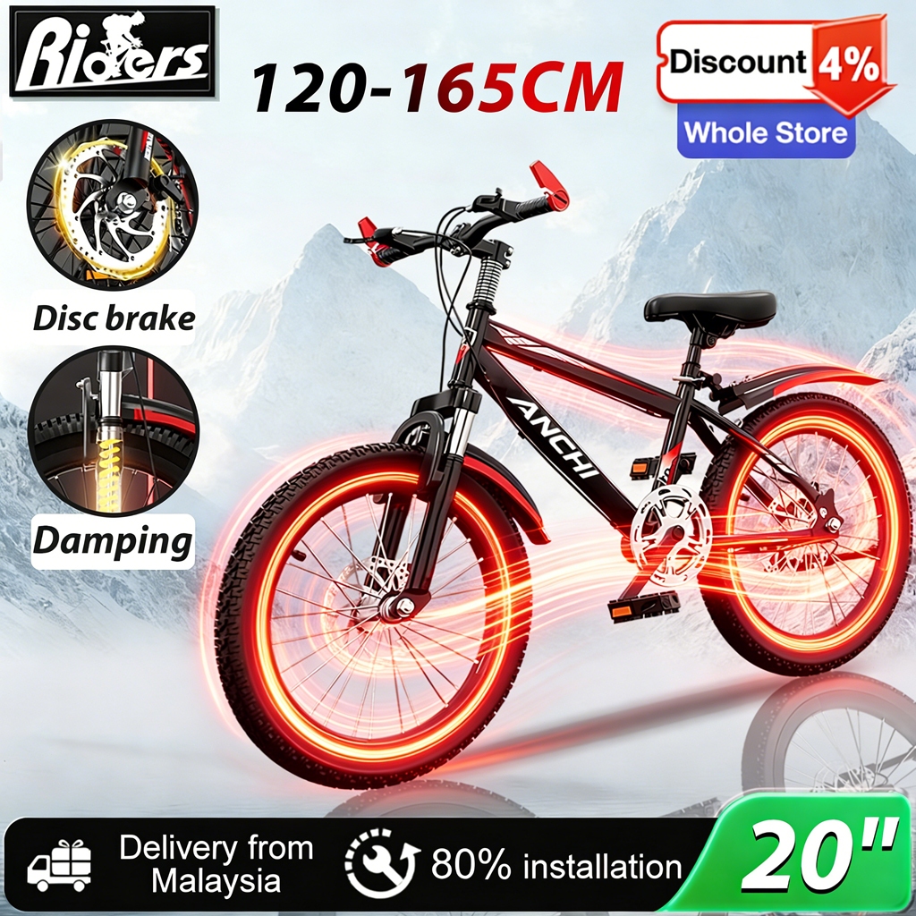 AENXRD 7-15 tahun 20 22 inch Mountain Bike Basikal Kanak Disc Brake Shock Absorber Gear Basikal Murah 自行车