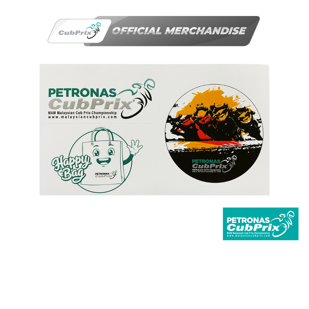 PETRONAS Cub Prix Official Merchandise - 3-in-1 Sticker Set
