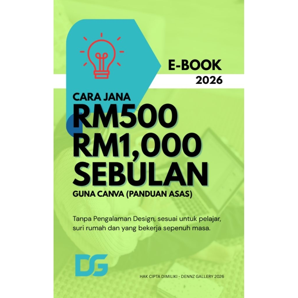 E-Book 2026 : Cara Jana pendapatan sampingan Guna Canva (Panduan Asas)