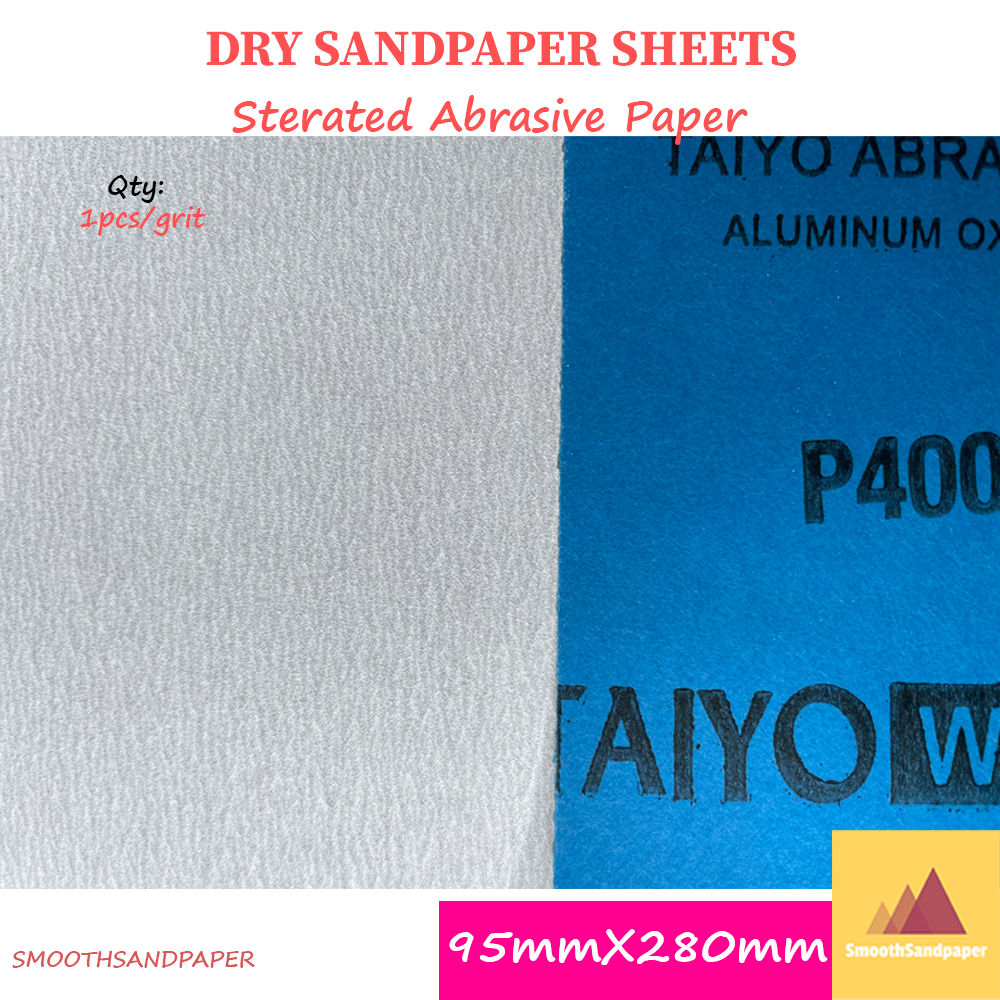 Dry Stearated Sandpaper Sheet 95mmX280mm Woodworking image 2