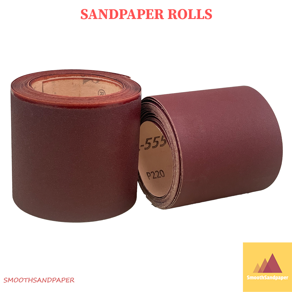 Sandpaper Roll 100mm x 1m Aluminium Oxide | Red Kertas Pasir P40-P400 | For Wood, Metal, Paint Sanding & Polishing 木工铁工砂 image 5
