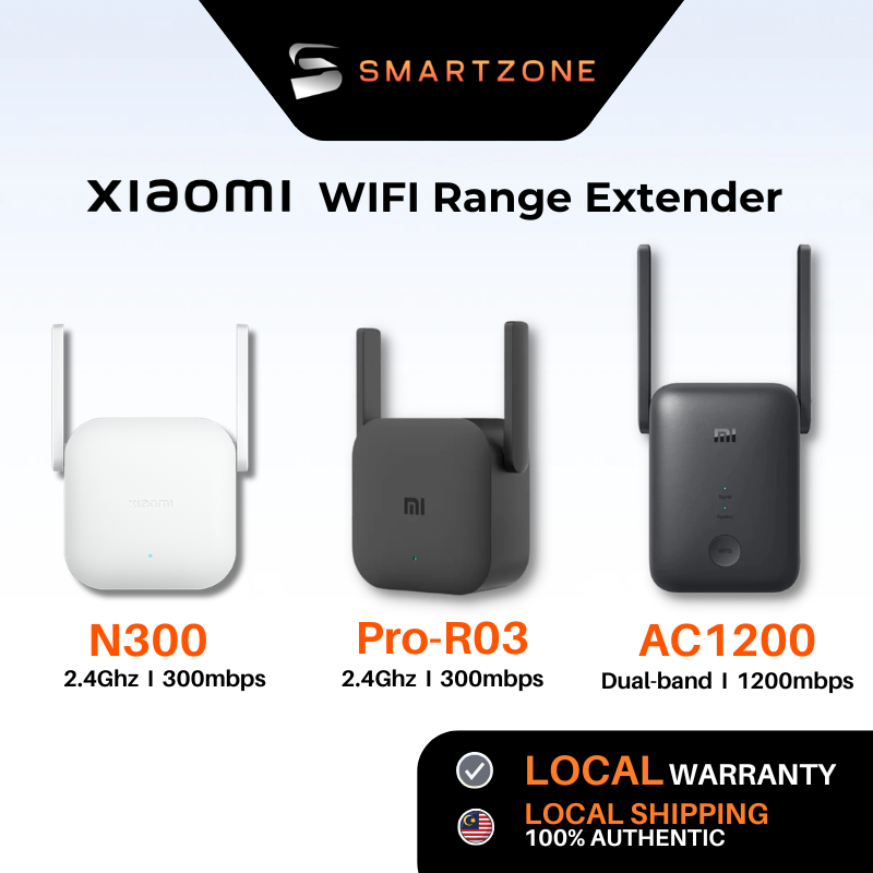 【Global】Xiaomi Mi WiFi Range Extender AC1200 5G / Pro Version R03 N300 Booster Repeater for Router up to 1200mbps