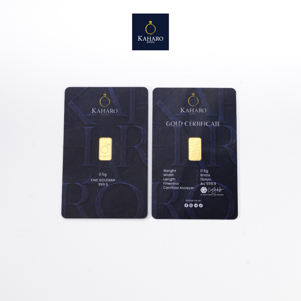 KAHARO GOLD BAR 0.5 G AU 999.9