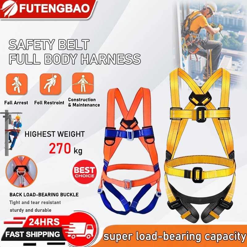 Safety Harness Full Body + Buffer Bag Fall Protection Safety Harness Adjustable Belt With Hook height safety harness