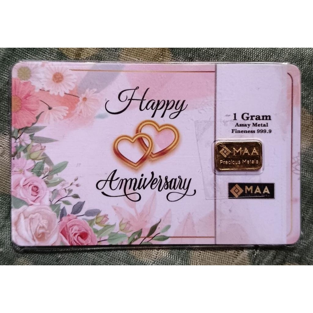 gold bar 1gram MAA 999.9