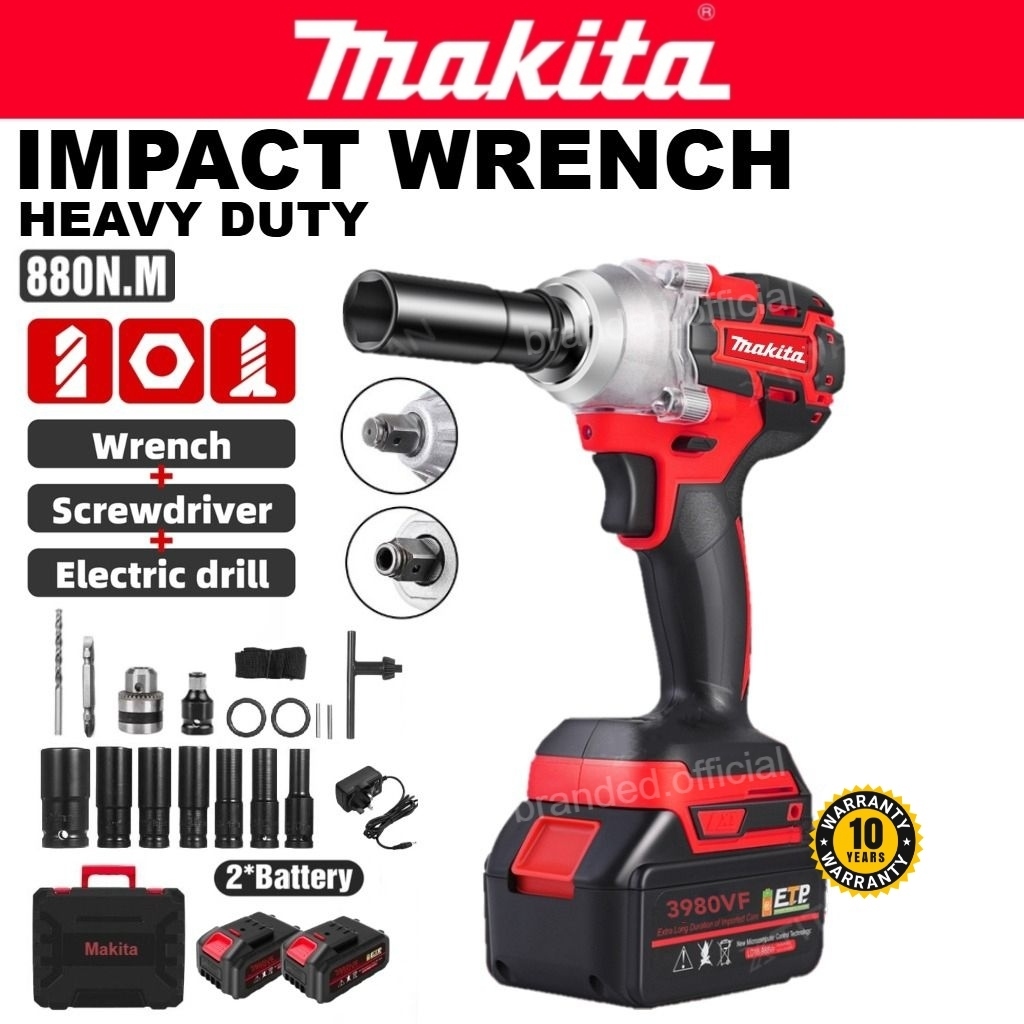 MAKITA Impact Wrench Heavy Duty 3 in 1 Drill Cordless Heavy Duty High Torque Impact Gun Impact Drill