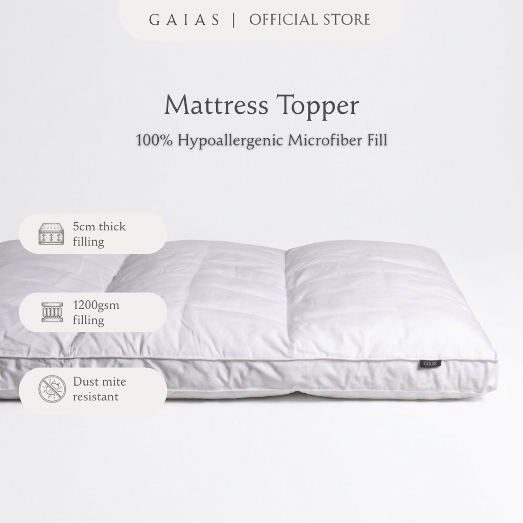 GAIAS Mattress Topper 1200gsm 5-Star Hotel Cloud Collection™