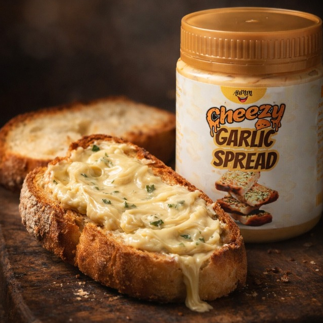 CHEEZY GARLIC SPREAD BY AUMM
